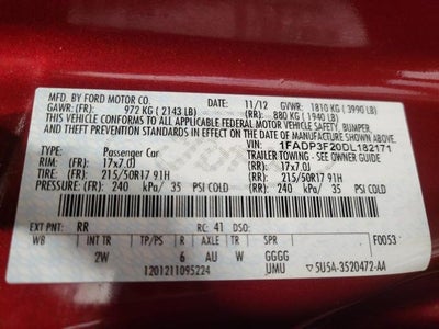 2013 Ford Focus 4dr Sdn SE