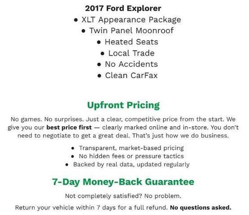 2017 Ford Explorer XLT 4WD