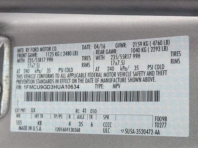 2017 Ford Escape SE 4WD