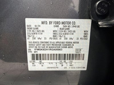 2024 Ford Explorer XLT 4WD