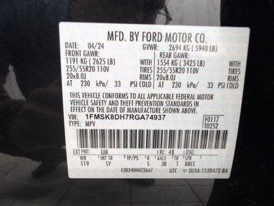 2024 Ford Explorer XLT 4WD