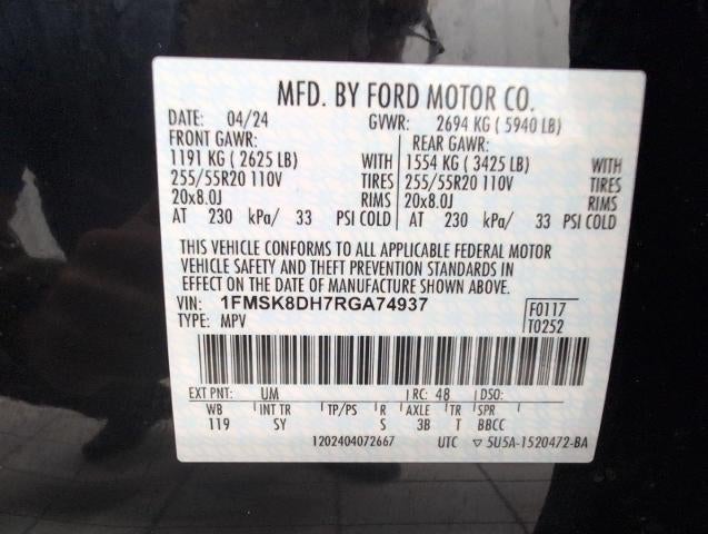 2024 Ford Explorer XLT 4WD