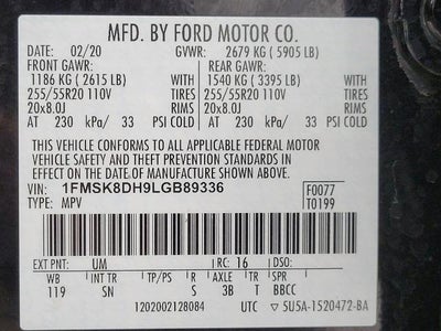 2020 Ford Explorer XLT 4WD