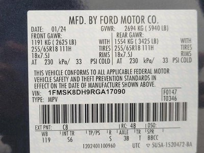 2024 Ford Explorer XLT 4WD