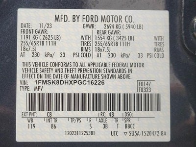 2023 Ford Explorer XLT 4WD