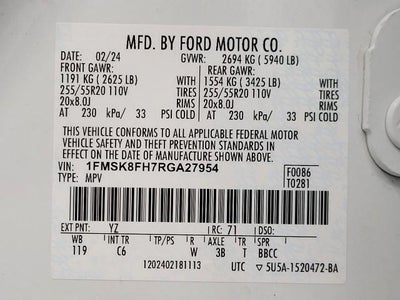 2024 Ford Explorer Limited 4WD