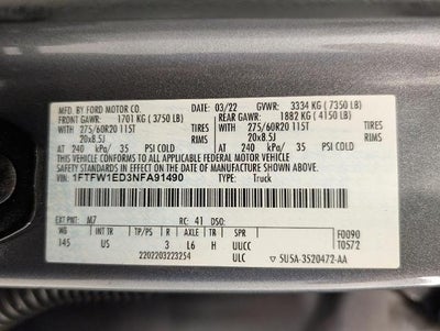 2022 Ford F-150 XLT