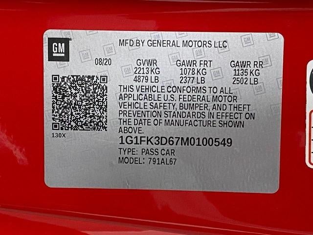 2021 Chevrolet Camaro 2dr Conv ZL1