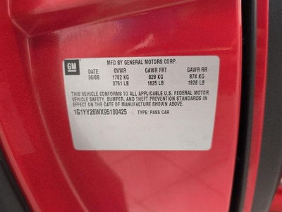 2009 Chevrolet Corvette 2dr Cpe w/3LT