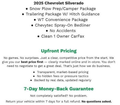 2025 Chevrolet Silverado 2500 HD 4WD Reg Cab 142 Work Truck