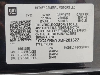 2021 Chevrolet Silverado 2500 HD 4WD Crew Cab 159 High Country