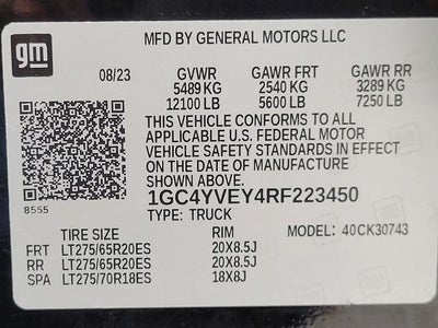 2024 Chevrolet Silverado 3500 HD 4WD Crew Cab 159 High Country