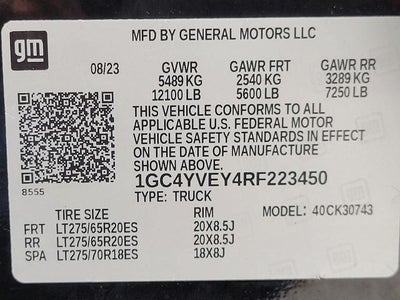 2024 Chevrolet Silverado 3500 HD 4WD Crew Cab 159 High Country