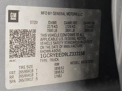 2020 Chevrolet Silverado 1500 4WD Double Cab 147 RST