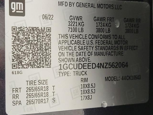 2022 Chevrolet Silverado 1500 4WD Crew Cab 147 RST