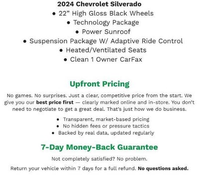 2024 Chevrolet Silverado 1500 4WD Crew Cab 147 High Country