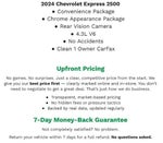 2024 Chevrolet Express Cargo 2500 RWD 2500 135