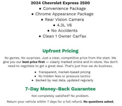 2024 Chevrolet Express Cargo 2500 RWD 2500 135