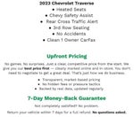 2023 Chevrolet Traverse AWD 4dr LT Cloth w/1LT