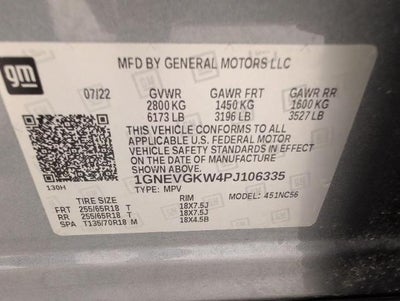 2023 Chevrolet Traverse AWD 4dr LT Cloth w/1LT