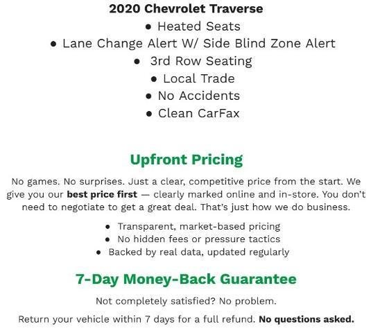 2020 Chevrolet Traverse AWD 4dr LT Cloth w/1LT