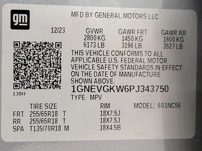 2023 Chevrolet Traverse AWD 4dr LT Cloth w/1LT