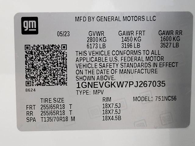 2023 Chevrolet Traverse AWD 4dr LT Cloth w/1LT