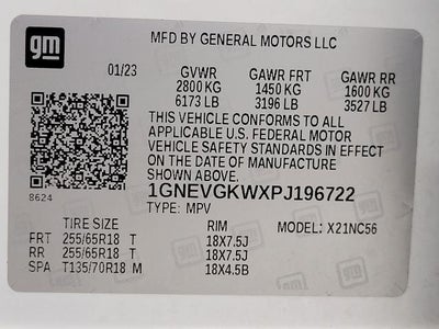 2023 Chevrolet Traverse AWD 4dr LT Cloth w/1LT