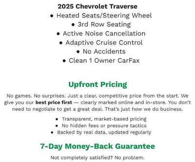 2025 Chevrolet Traverse AWD 4dr LT w/2LT