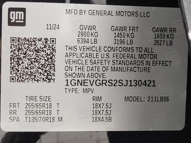 2025 Chevrolet Traverse AWD 4dr LT w/2LT