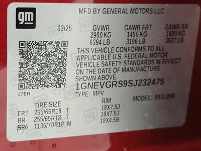 2025 Chevrolet Traverse AWD 4dr LT w/2LT