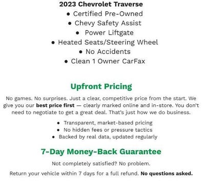 2023 Chevrolet Traverse AWD 4dr LT Leather