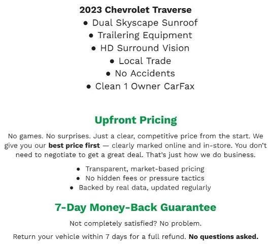 2023 Chevrolet Traverse AWD 4dr RS