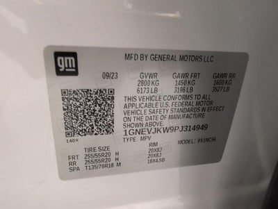 2023 Chevrolet Traverse AWD 4dr RS