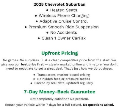 2025 Chevrolet Suburban 4WD 4dr Z71