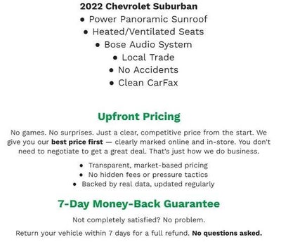 2022 Chevrolet Suburban 4WD 4dr High Country