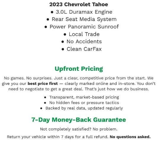 2023 Chevrolet Tahoe 4WD 4dr LT