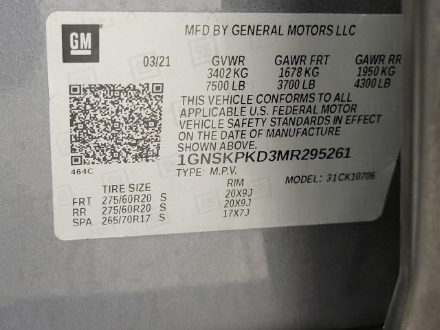 2021 Chevrolet Tahoe 4WD 4dr Z71