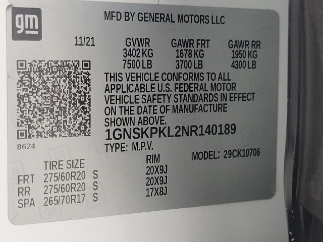 2022 Chevrolet Tahoe 4WD 4dr Z71