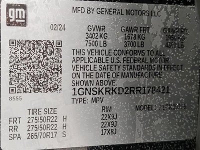 2024 Chevrolet Tahoe 4WD 4dr RST