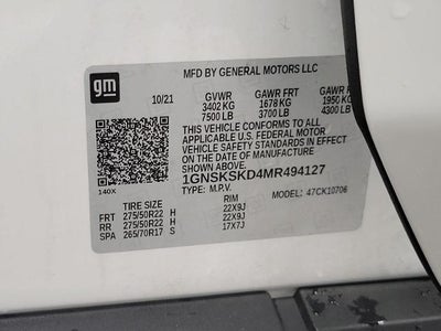 2021 Chevrolet Tahoe 4WD 4dr Premier