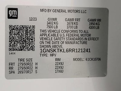 2024 Chevrolet Tahoe 4WD 4dr High Country