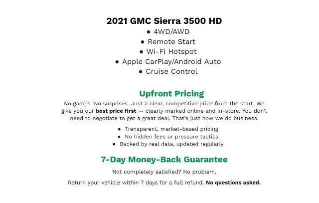 2021 GMC Sierra 3500 HD 4WD Crew Cab 159 Denali