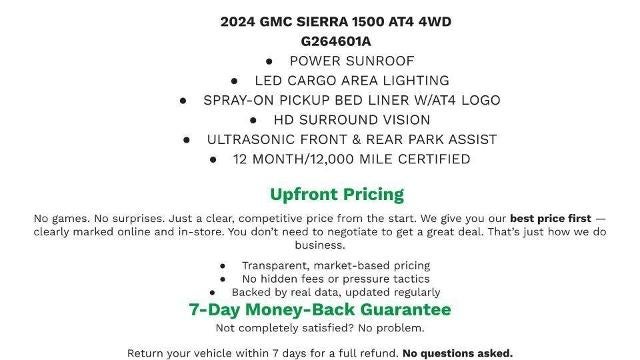 2024 GMC Sierra 1500 4WD Crew Cab 147 AT4