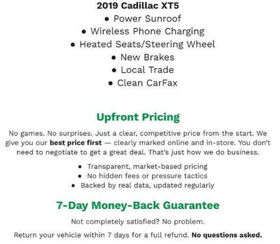 2019 Cadillac XT5 AWD 4dr Luxury