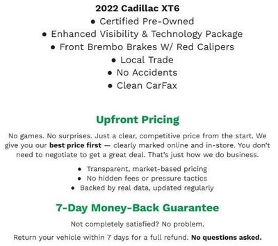 2022 Cadillac XT6 AWD 4dr Sport