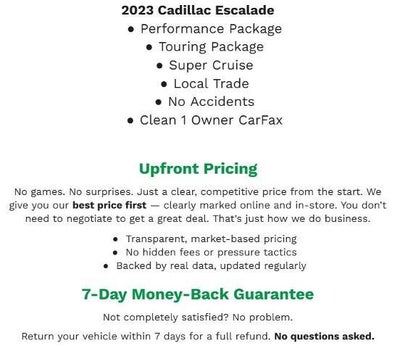 2023 Cadillac Escalade 4WD 4dr Premium Luxury