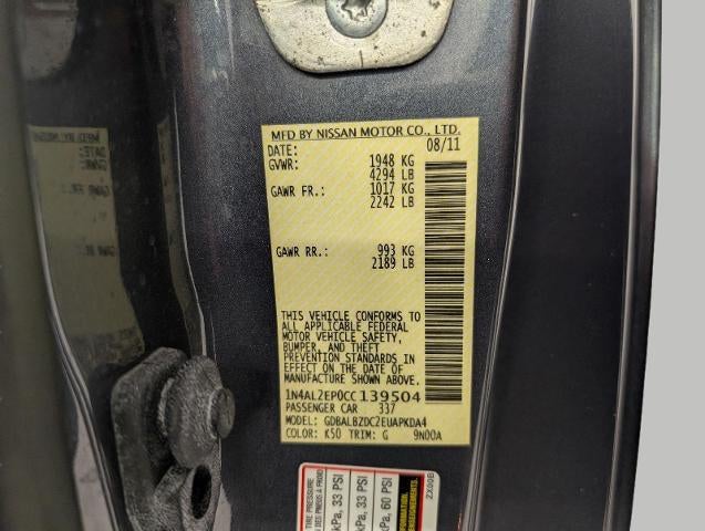 2012 Nissan Altima 2dr Cpe I4 CVT 2.5 S