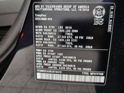 2019 Volkswagen Atlas 3.6L V6 SEL 4MOTION
