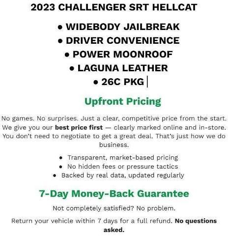 2023 Dodge Challenger SRT Hellcat Widebody Jailbreak RWD